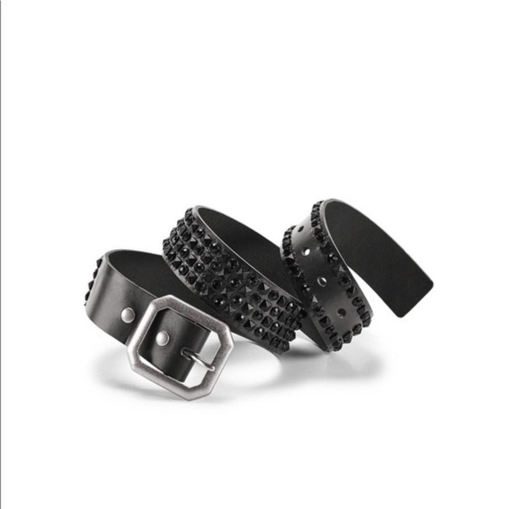 CAbi Studded Black Leather Belt